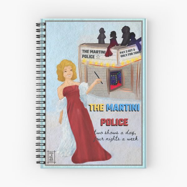 Item preview, the martini police - 50s ad - arctic monkeys ilustration designed and sold by ateneaatelier.