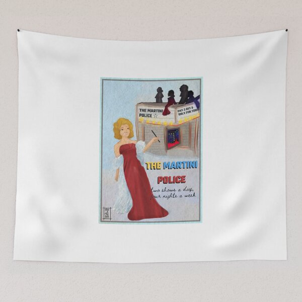 Item preview, the martini police - 50s ad - arctic monkeys ilustration designed and sold by ateneaatelier.