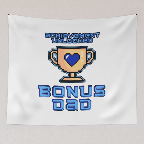 Item preview, Achievement Unlocked Bonus Dad Gamer Award Design designed and sold by modernfamgear.