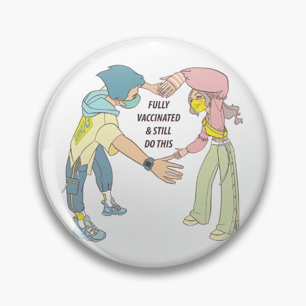 Item preview, Fully Vaccinated And Still Do This, Wear Mask and Air Hug. designed and sold by CrizG.