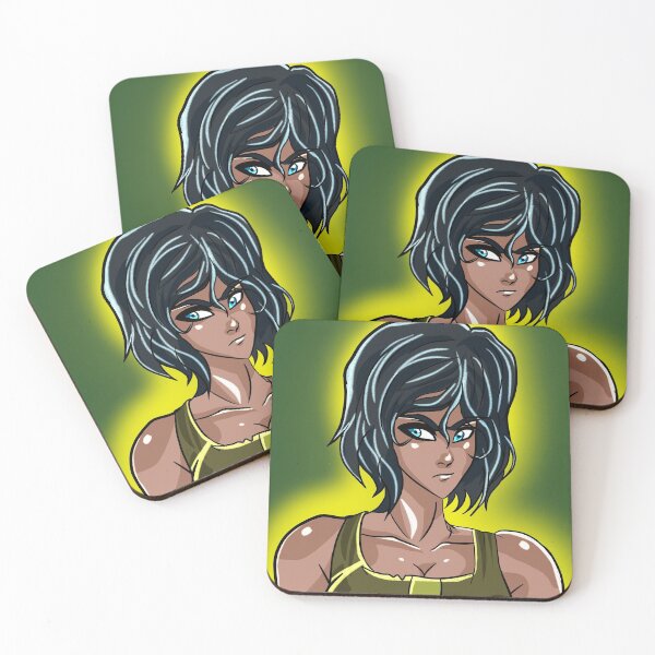 Item preview, Fierce Short Hair Green Yellow Woman designed and sold by ArtworxLegacy.