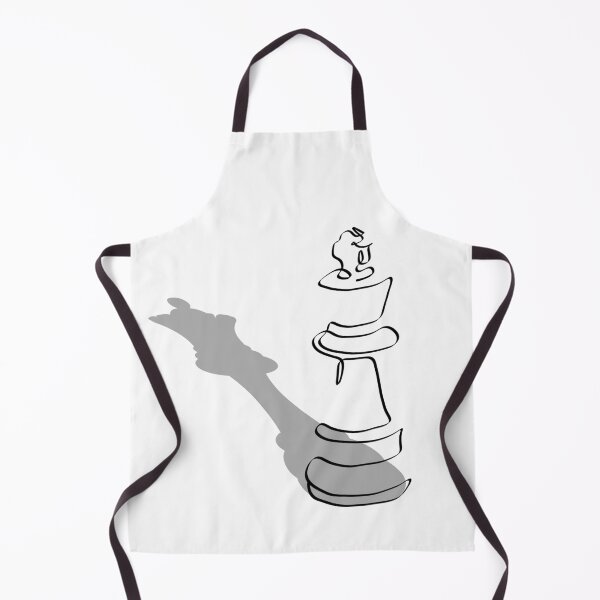 Item preview, Continuous 1 line drawing chess pieces. Key chess pieces concept. 1 line king with queen shadow designed and sold by AriadnaArt.