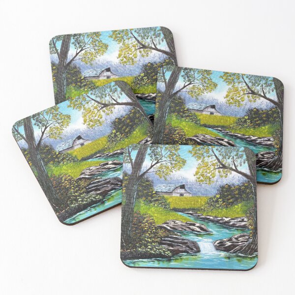 Item preview, Summer Farm acrylic on canvas designed and sold by JennBBDesigns.