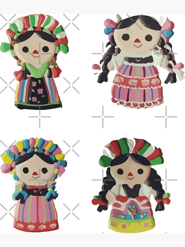 Cute Mexican Dolls Lele Mexican Doll Authentic Toy Cute Ribbon