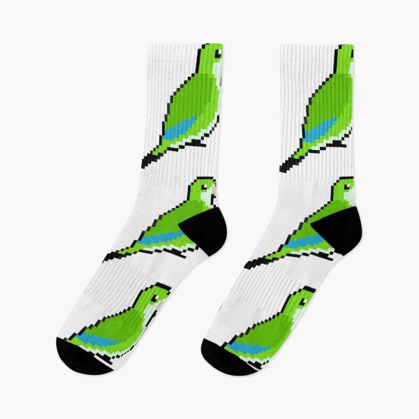 Item preview, Pixel Art Green Quaker Parrot (Monk Parakeet) designed and sold by Sauropsida.