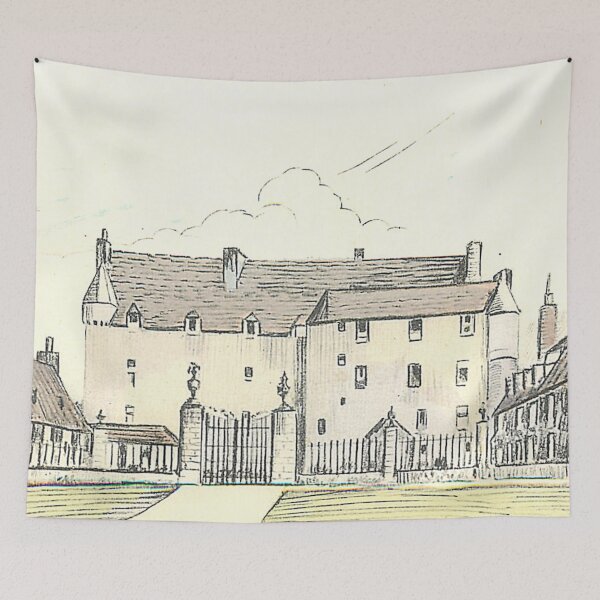 Item preview, Vintage Illustration of Traquair House, Innerleithen designed and sold by yourscotborders.