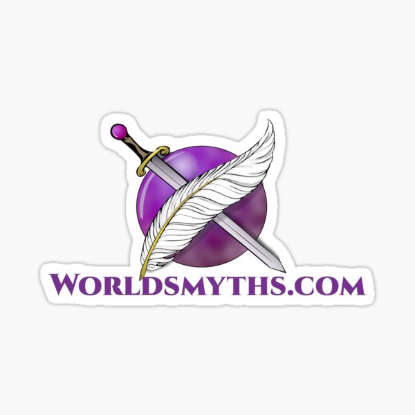 Worldsmyths Logo with Text Sticker