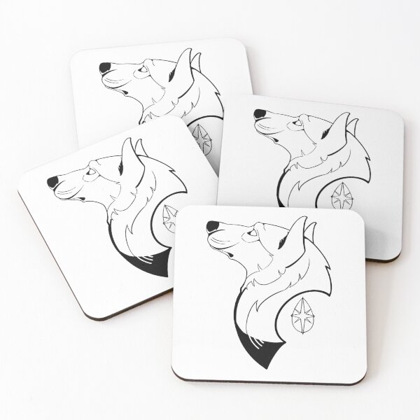 Item preview, Celestial Wolf in Black designed and sold by TessCardinalArt.