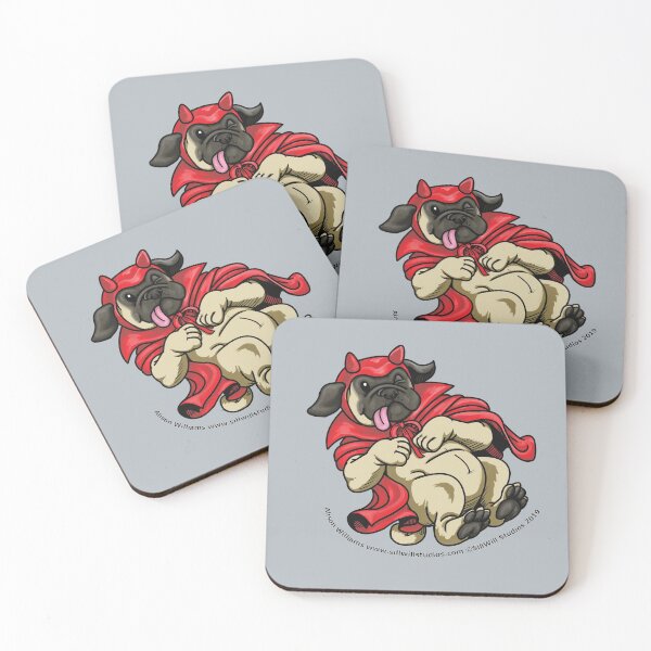Item preview, A Devilish Pug Gets The Best Treats! designed and sold by SillWillStudios.