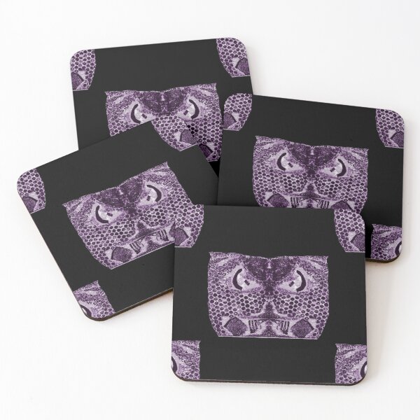 Item preview, Handmade Paper Stamped Owl Purple designed and sold by Designs By YL.