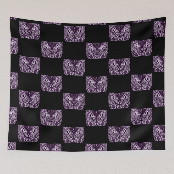 Item preview, Handmade Paper Stamped Owl Purple designed and sold by Designs By YL.