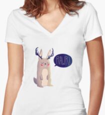 Camiseta entallada de cuello en V Fearsome Critter