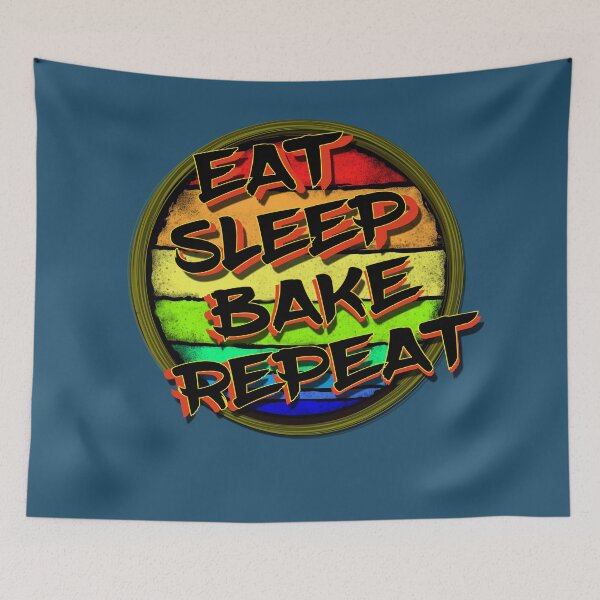 Item preview, Eat Sleep Bake Repeat designed and sold by ronnieyoung.