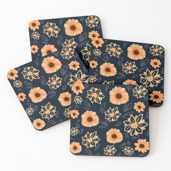 Item preview, floral spring sunflower pattern  designed and sold by HibiscusHeron.
