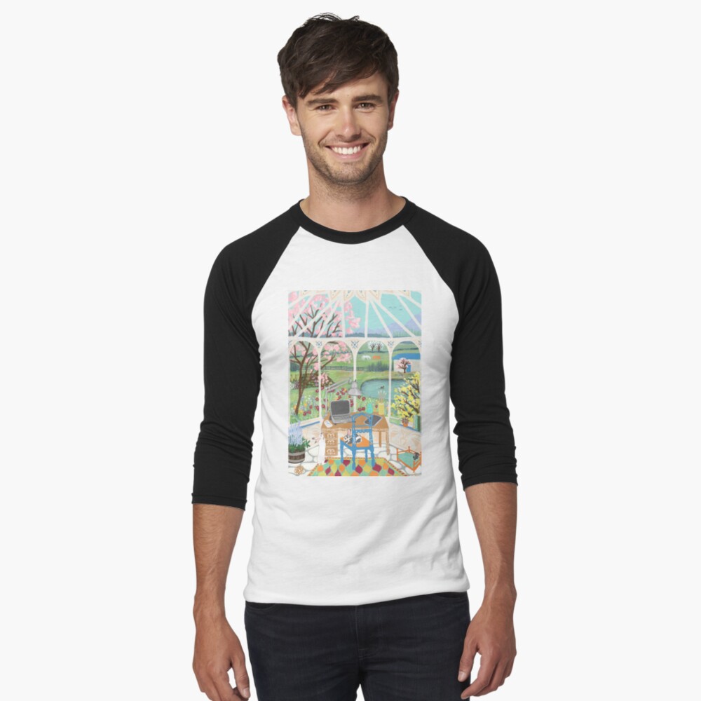 Item preview, Baseball ¾ Sleeve T-Shirt designed and sold by tinaschofield.