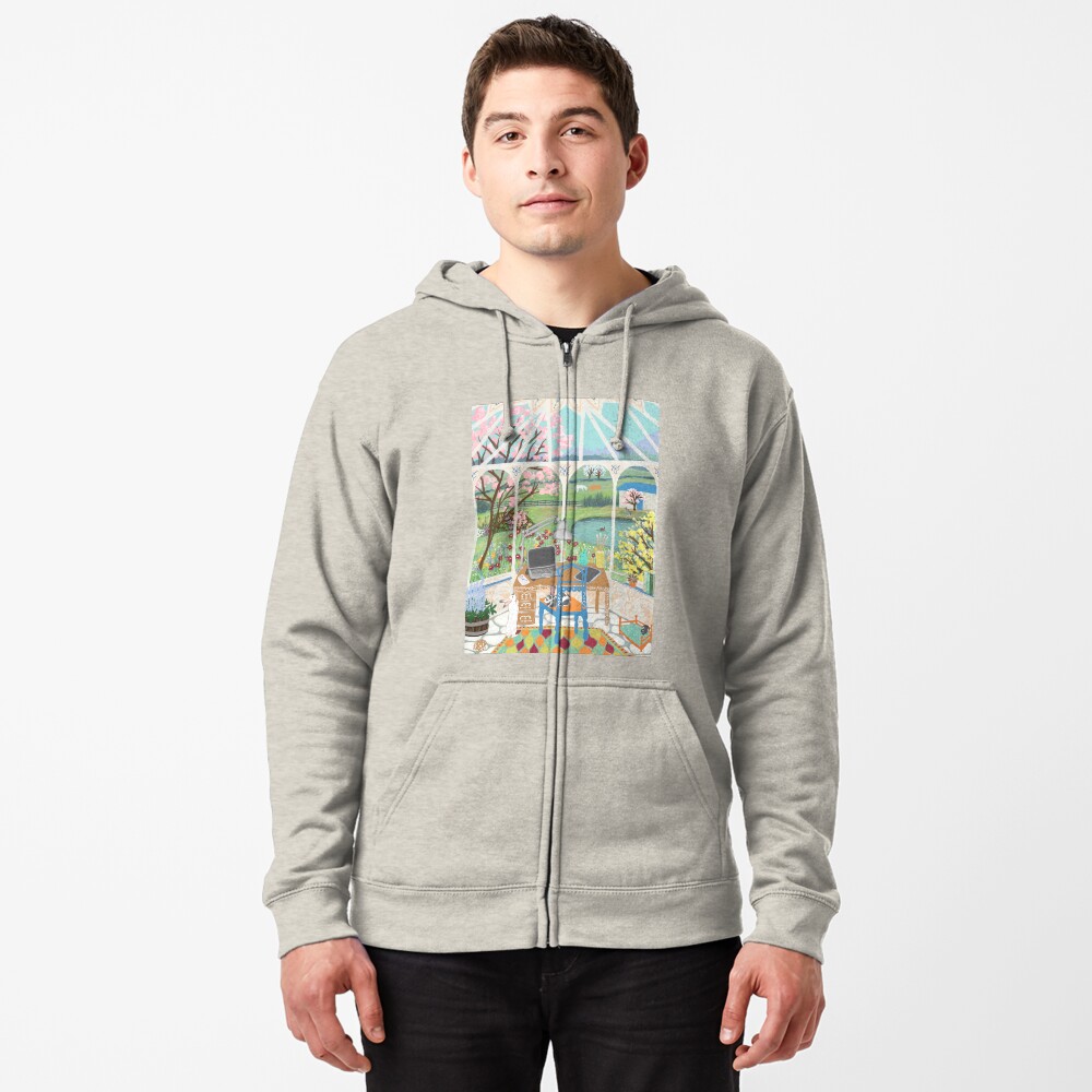 Item preview, Zipped Hoodie designed and sold by tinaschofield.