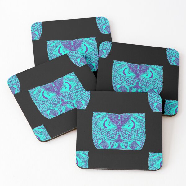 Item preview, Handmade Paper Stamped Owl Teal designed and sold by Designs By YL.