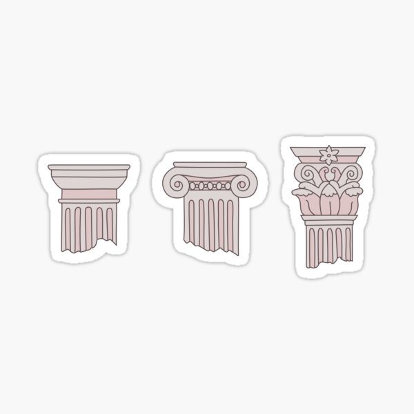 Item preview, Greek orders - Doric, Ionic and Corinthian columns designed and sold by crowlokrel.