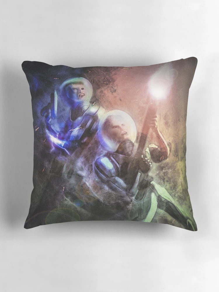 Thumbnail 3 of 4, Pillow, LET'S ROCK! designed and sold by TimeWastingHero.