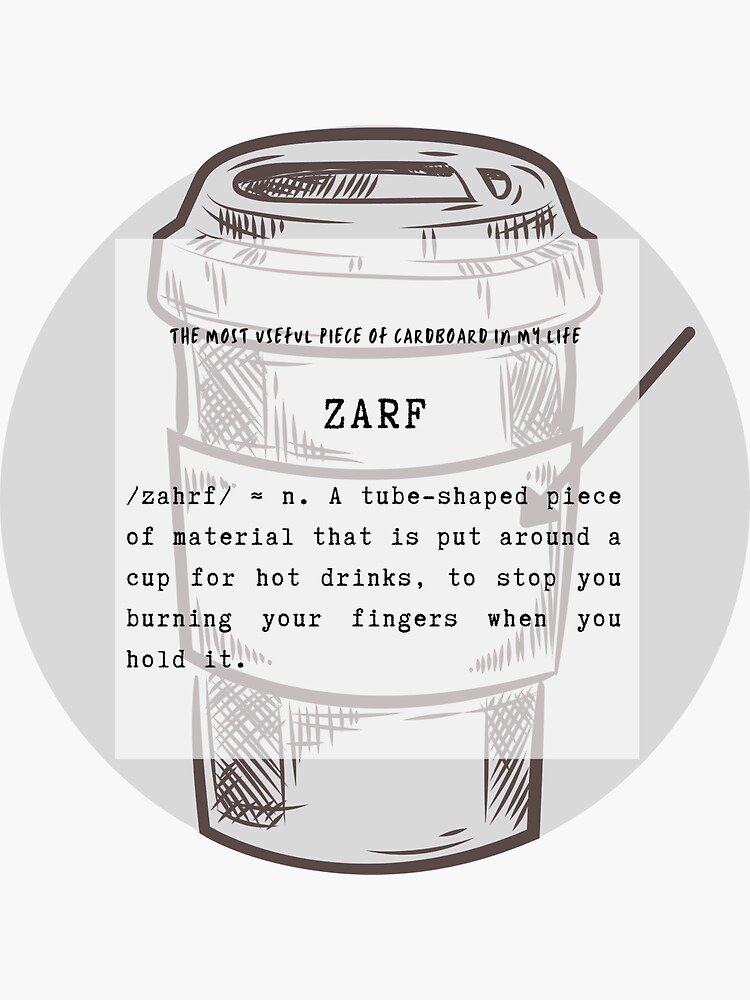 "Zarf Definition" Sticker for Sale by BBDos Redbubble