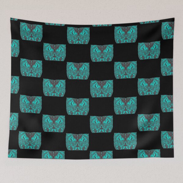 Item preview, Handmade Paper Stamped Owl Blue designed and sold by Designs By YL.