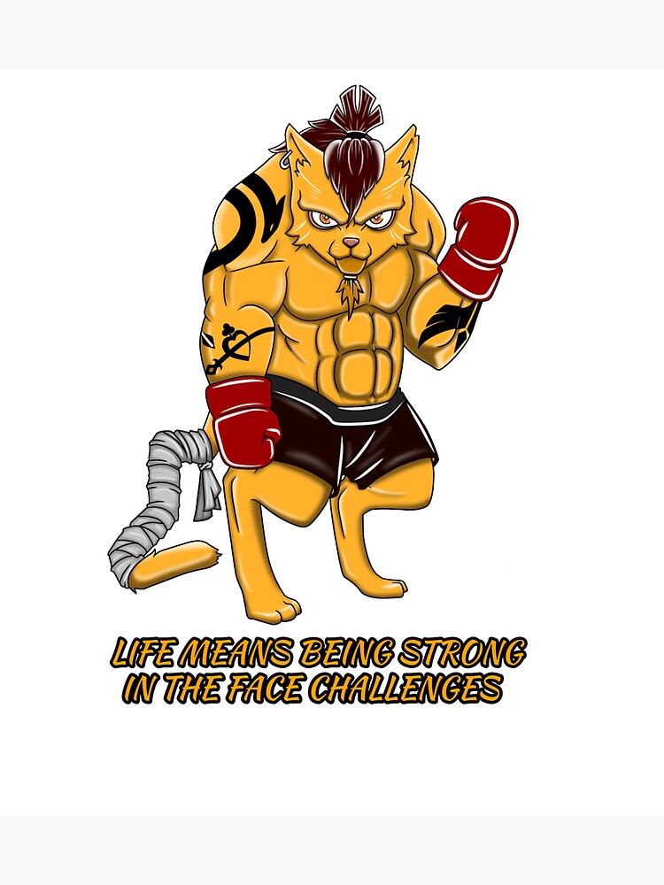 Thumbnail 3 of 3, Sticker, Athlete cat designed and sold by 4LORDS.