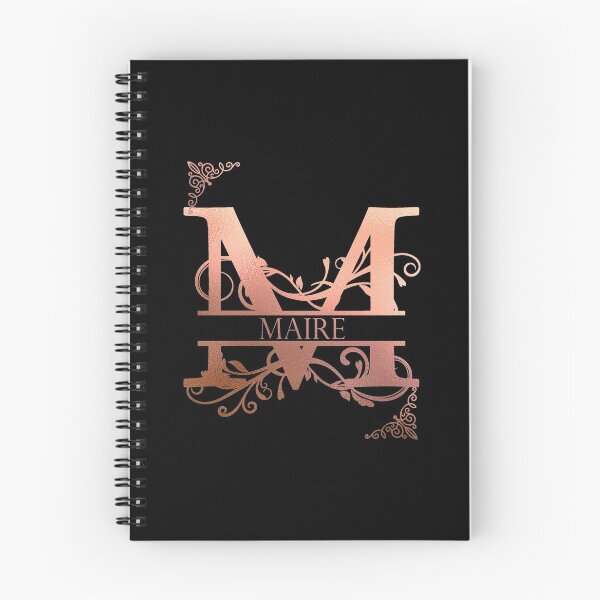 Item preview, Maire Personalized Name Gifts with Beautiful Rose Gold Monogram Letter M. Simply Best Gift Ideas for Maire designed and sold by ArteSquare.