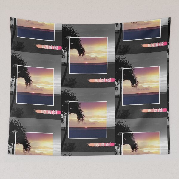 Item preview, Vacation Mode - Beach Sunset - Black and White - Color designed and sold by JLCole.