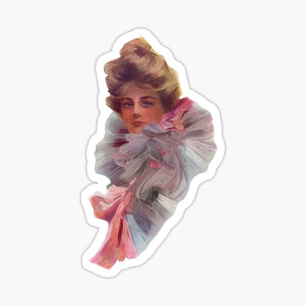 Gibson Girl Ruffles Sticker