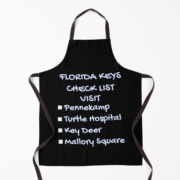 Item preview, Florida Keys Check List - Places to Visit Pennekamp Turtle Hospital Key Deer Mallory Square Black designed and sold by KeysTreasures.