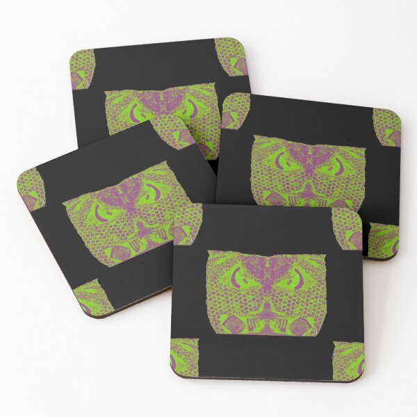 Item preview, Handmade Paper Stamped Owl Green designed and sold by Designs By YL.