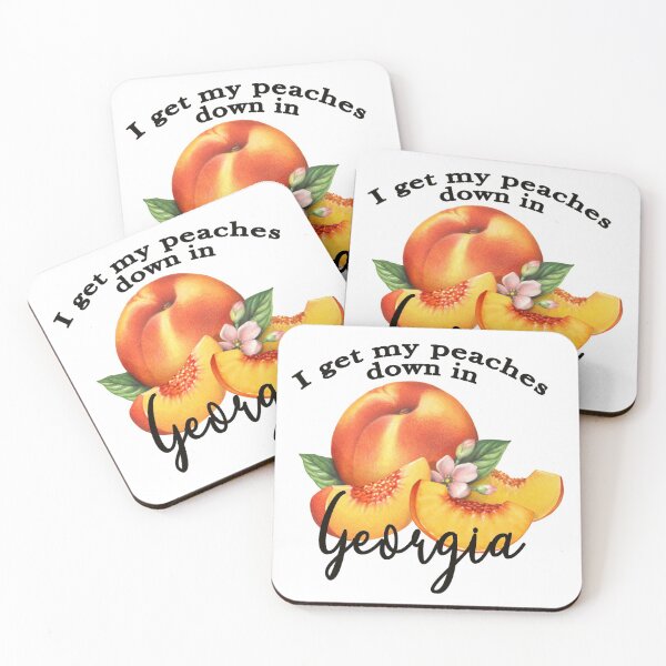 Item preview, I get my peaches down in Georgia tshirt GA peaches top designed and sold by Paintingladycat.