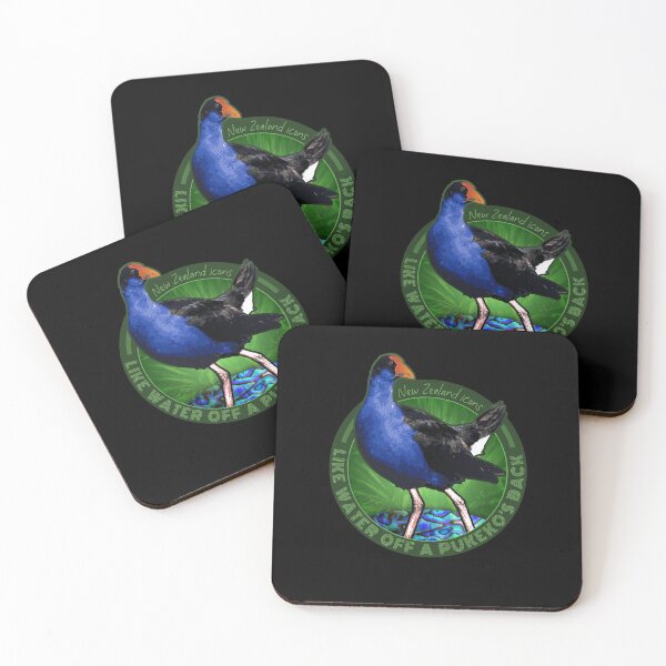Item preview, WATER OFF A PUKEKO'S BACK NEW ZEALAND designed and sold by Madjack Tees Kiwi SuperStore.