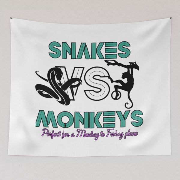 Item preview, Snakes Vs. Monkeys designed and sold by Mercury's Space.