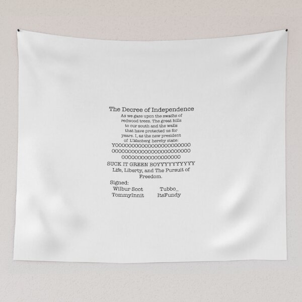 Item preview, Decree of Independence -- L'manberg dreamsmp designed and sold by devonnn.