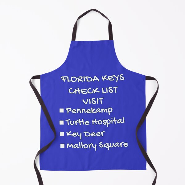 Item preview, Florida Keys Check List - Places to Visit Pennekamp Turtle Hospital Key Deer Mallory Square Blue designed and sold by KeysTreasures.
