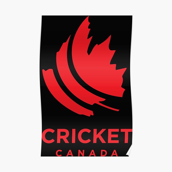 "CRICKET CANADA SPORT LOGO" Poster for Sale by supayabaik Redbubble