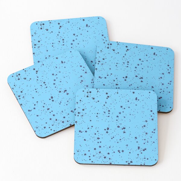 Aperçu de l'œuvre Résumé motif étoiles bleues esthétiques créée et vendue par ObiFlower.