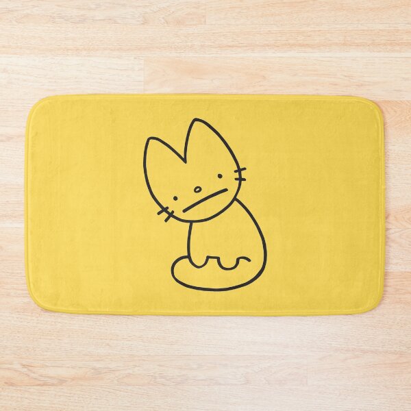 Item preview, Fennec Cat - Black Line on Yellow designed and sold by ImperfectLife.