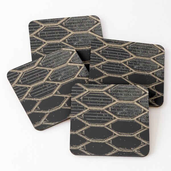Item preview, Grill Abstract Brushed Gold designed and sold by Designs By YL.