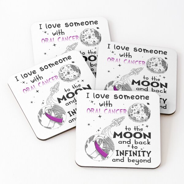 Item preview, I Love Someone With Oral Cancer To The Moon And Back designed and sold by heppenp.