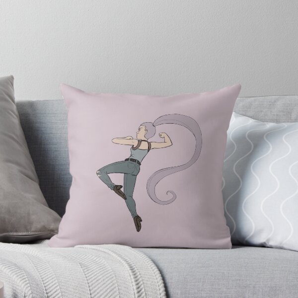Item preview, Jump Kick Battle Girl in Purple designed and sold by PaperRain.