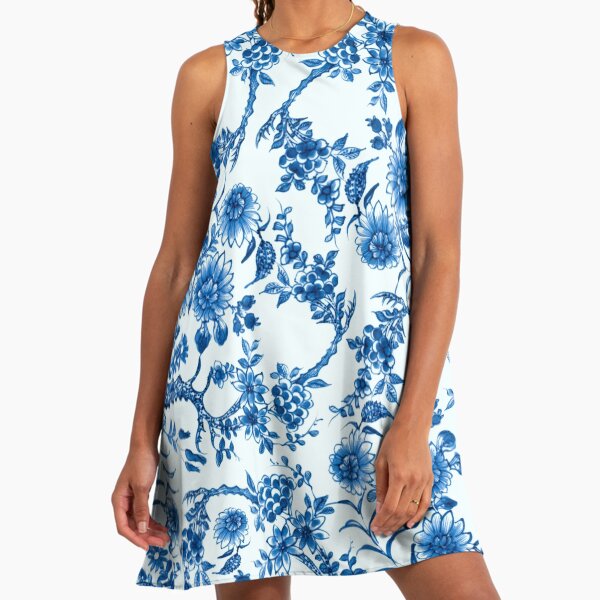 blue willow pattern dress Blue Willow Dress main image 1