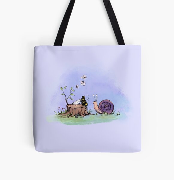 Item preview, Bee with Friend Snail designed and sold by lauradoestheart.
