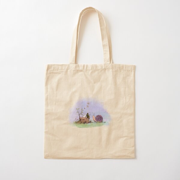 Buy Snails & Mushrooms Market Tote Bag - Canvas Shopping Bag