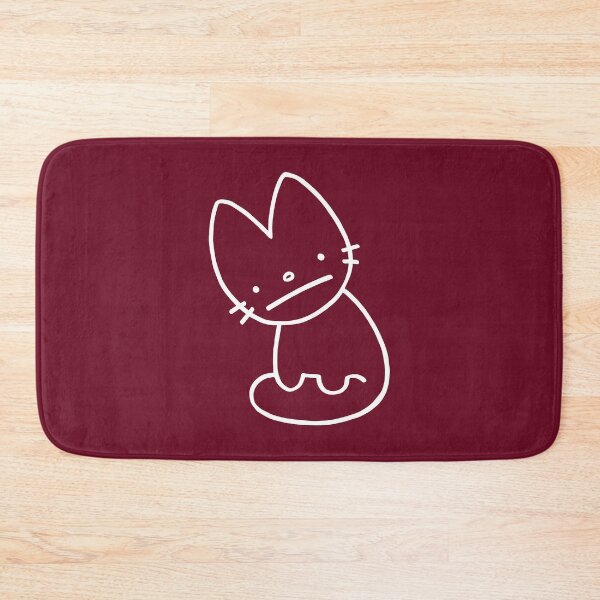 Item preview, Fennec Cat - White Line on Burgundy designed and sold by ImperfectLife.