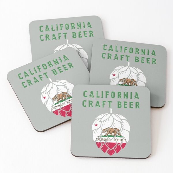 Item preview, California State Flag Drink Local California Craft Beer Hops United States of Hops designed and sold by Owl House Creative.