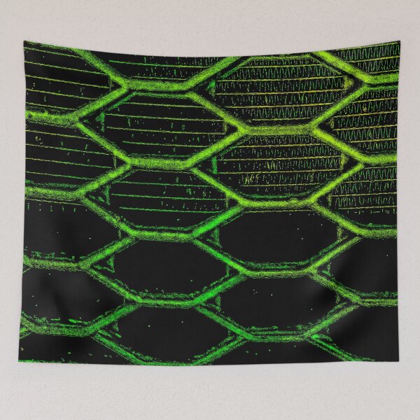 Item preview, Grill Abstract Neon Green designed and sold by Designs By YL.