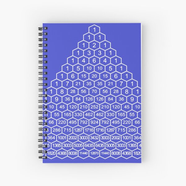 In mathematics, Pascal's triangle is a triangular array of the binomial coefficients Spiral Notebook