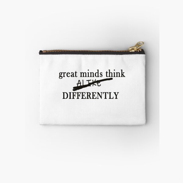Item preview, Great minds think alike/diffrently minds different tshirt/stickers designed and sold by Paintingladycat.